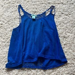Diva Apparel royal blue dressy tank top